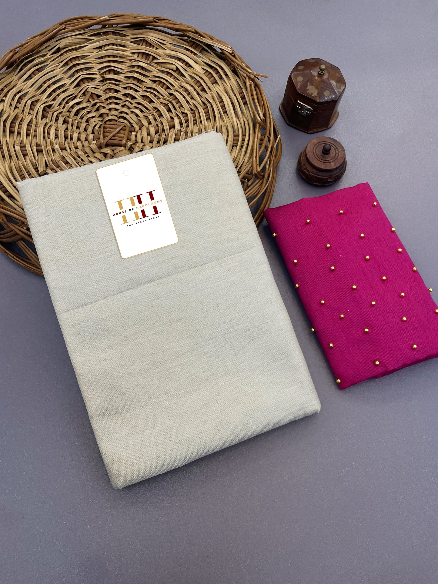 Modern white tissue cotton saree with stunning pearl work blouse